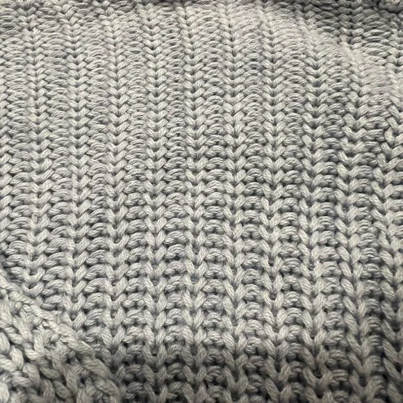 Brandy Melville OS Relaxed Fit Knit Sweater Powder Blue Soft Cozy Pullover - Picture 4 of 7